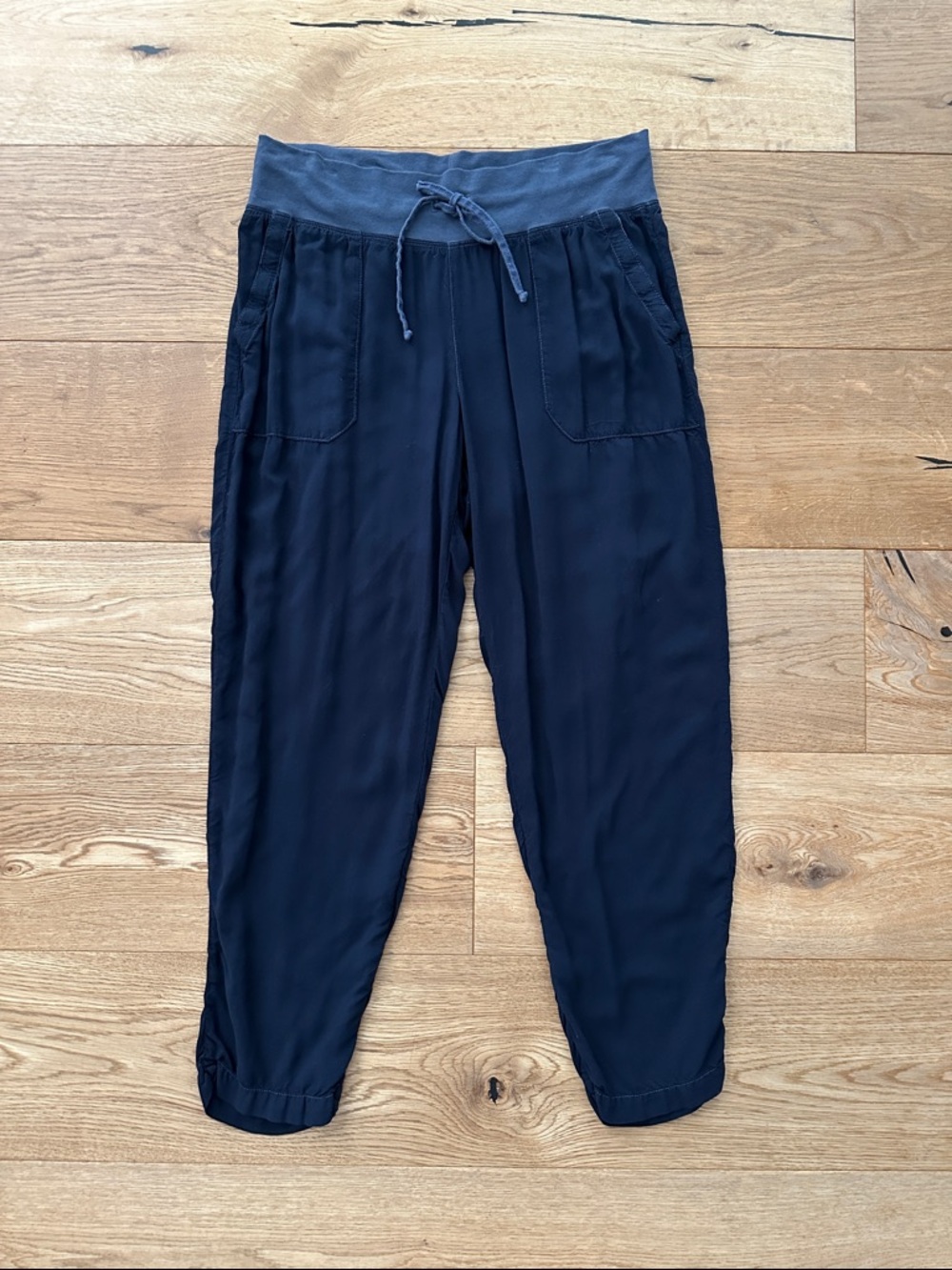 Women’s Hard Tail Navy Blue Ankle Joggers